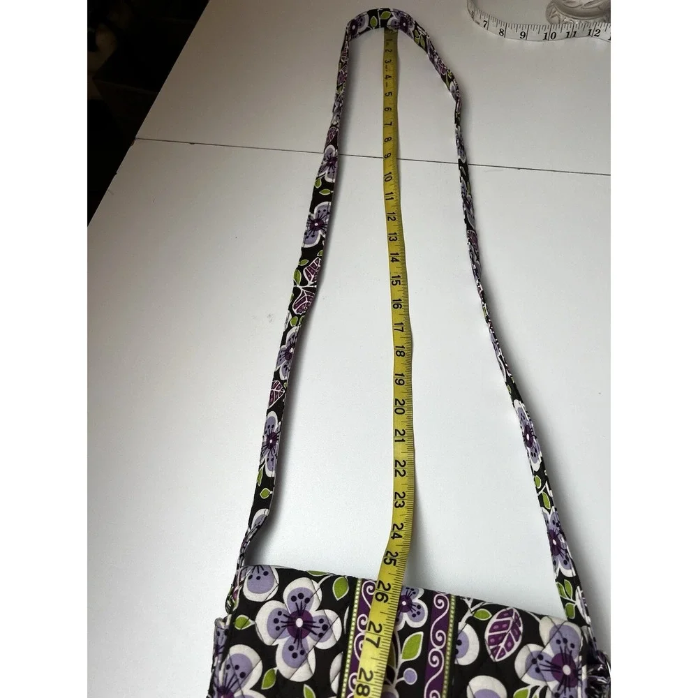 VERA BRADLEY Rachel CROSSBODY Small Size  BAG Purple/Green/Brown FLORAL